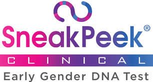 Sneak Peek Clinical logo with the Early Gender DNA Test tagline